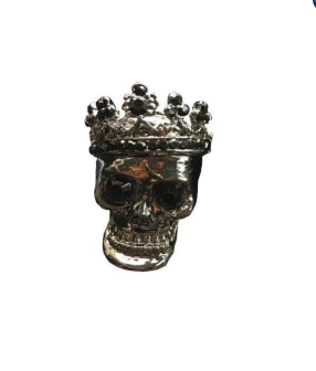 Retro Metal Skull Car Vent Perfume