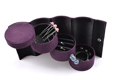 Schellen 3 Layers Portable Rotating Jewellery Box