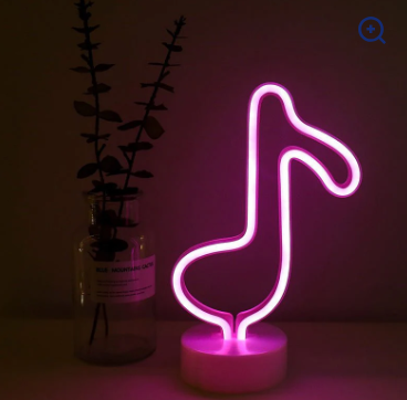 Neon Lights With Round Base