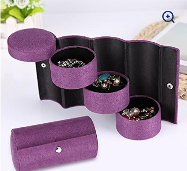 Schellen 3 Layers Portable Rotating Jewellery Box