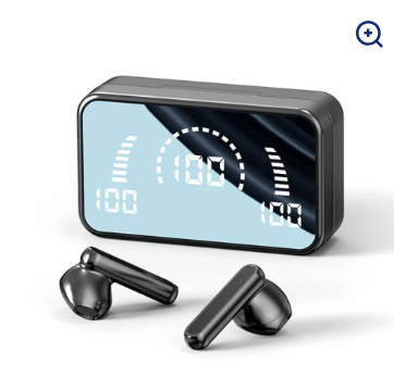 Wireless Bluetooth Earphone In-ear Super Long Standby Wireless Headsets With Mic LED Stereo Audio Sport Earbuds